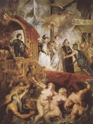 Peter Paul Rubens The Landing of Marie de'Medici at Marseilles (mk080 Sweden oil painting art